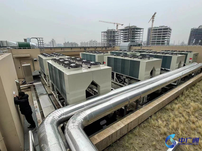 閔行行政服務中心風冷熱泵機組噪聲綜合治理